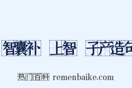 智囊补·上智·子产造句是什么意思的图片